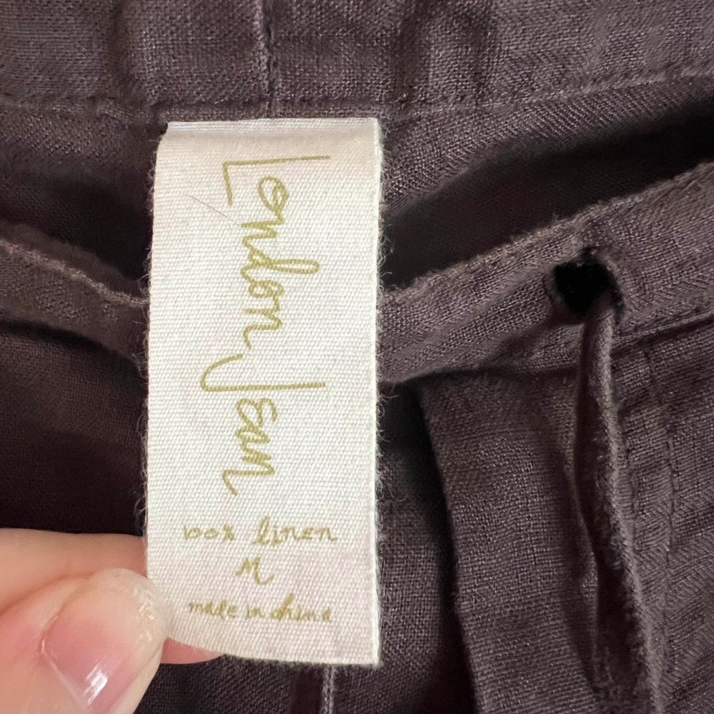 LONDONJEAN Wide Leg Pants in Dark Brown - Picture 4 of 8